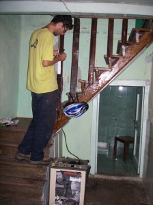 oude inkomhal en trap