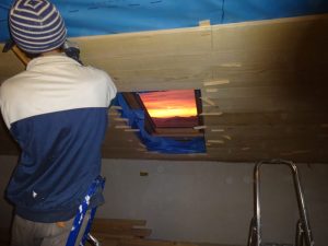 doorwerken tot zonsondergang ...